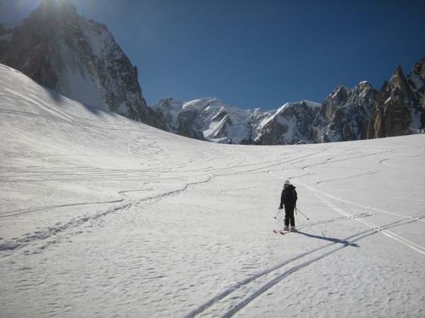 ski randonnée col entreves vallée blanche chamonix
