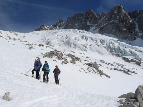 Ski de randonnée au glacier d'Argentière 2 jours